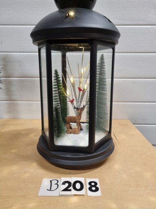 B208 kerst lantaarn met verlichting, Diversen, Kerst, Ophalen of Verzenden, 'T Olde Gre-j, Info@toldegrej.nl, Endepoelstraat 20f Didam