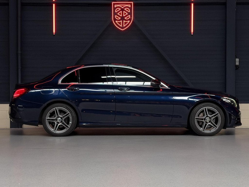 Mercedes C-klasse 180 Business Solution AMG|BTW|STOELVERW.|3, Blauw, Bedrijf, Sedan, Automatische klimaatregeling