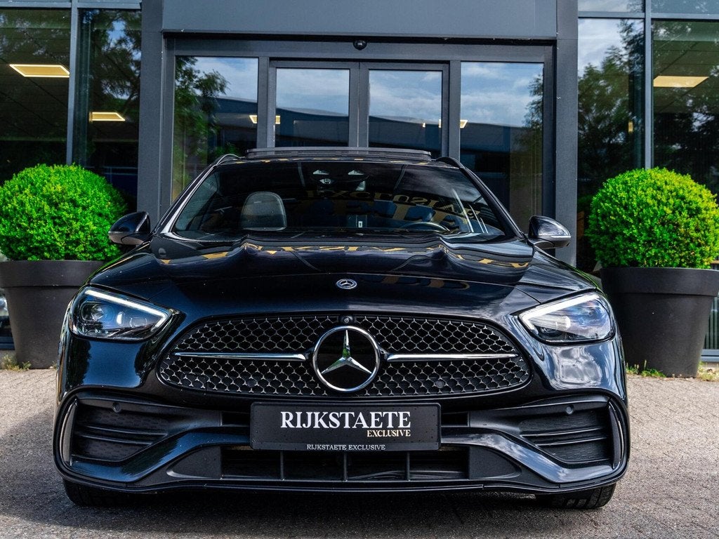 Mercedes C-klasse Estate C220d AMG|PANO|BURMESTER|MEMORY, Auto's, Achterwielaandrijving, 4 cilinders, Adaptive Cruise Control