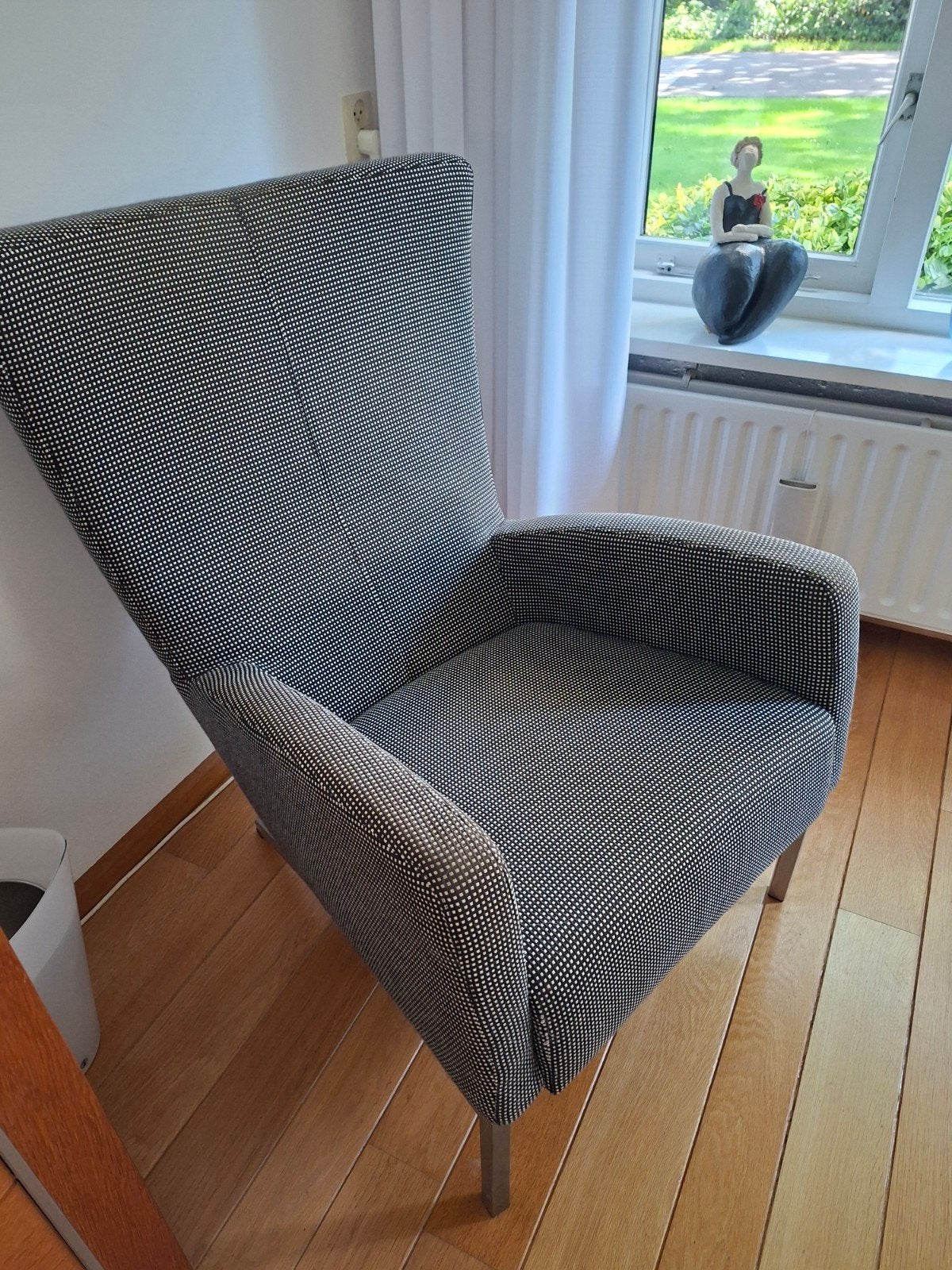 Leunstoel met lichte verkleuring, Ophalen, Gebruikt, 75 tot 100 cm, Stof