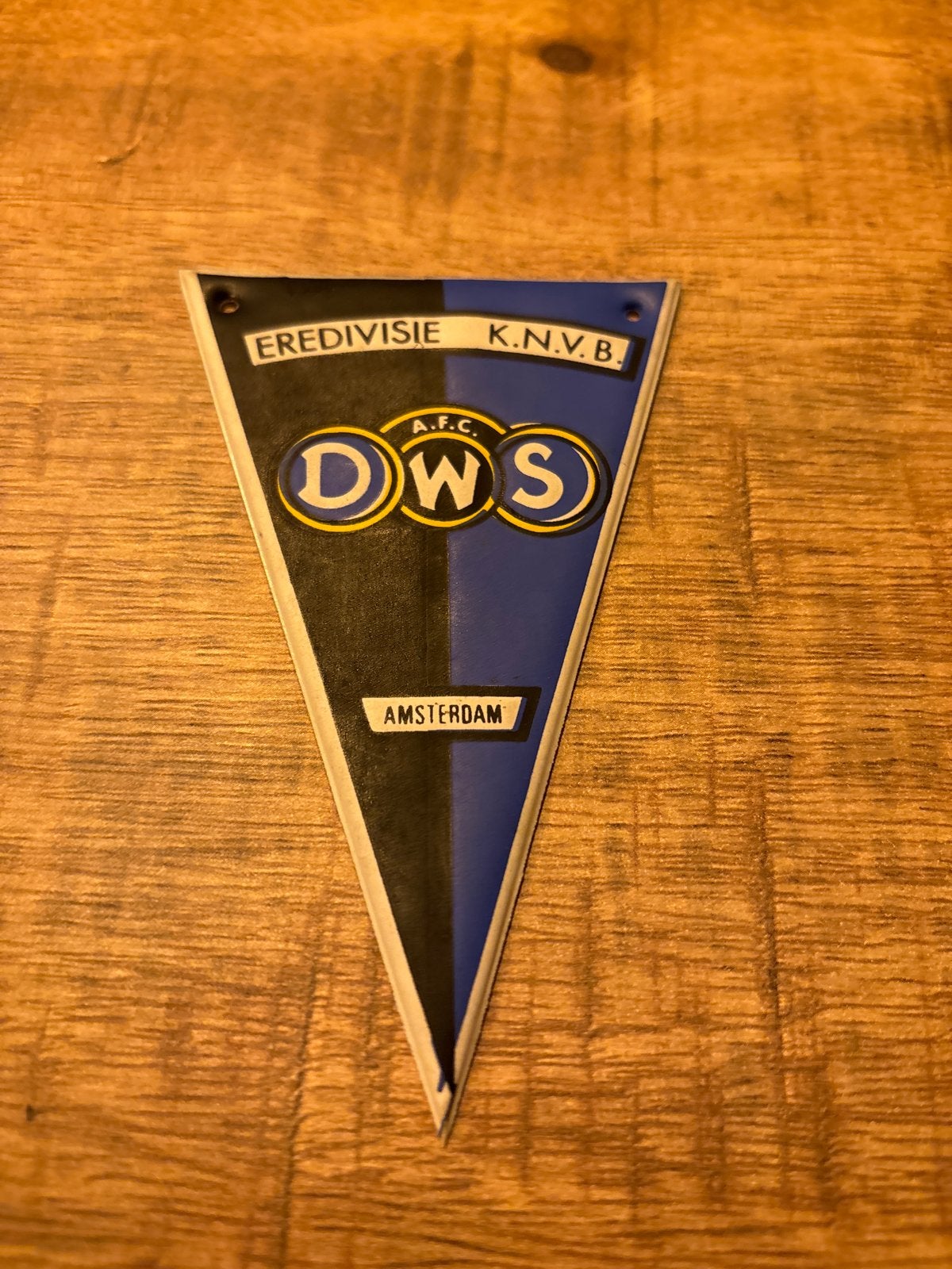 Vintage DWS Amsterdam Eredivisie KNVB Vaantje, Ophalen of Verzenden, Gebruikt, Overige binnenlandse clubs, Vaantje of Sjaal