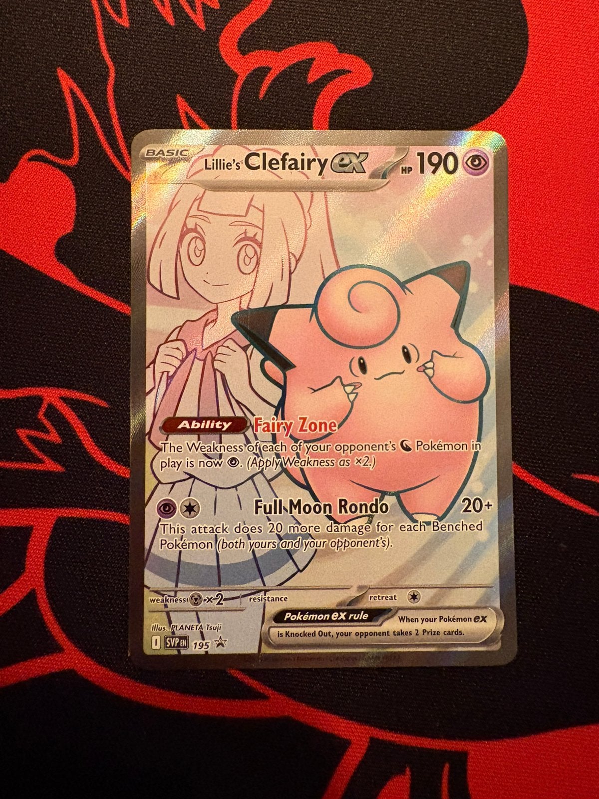 POKÉMON LILLIE’S CLEFAIRY ex 195 – BLACK STAR PROMO, Hobby en Vrije tijd, Verzenden, Zo goed als nieuw