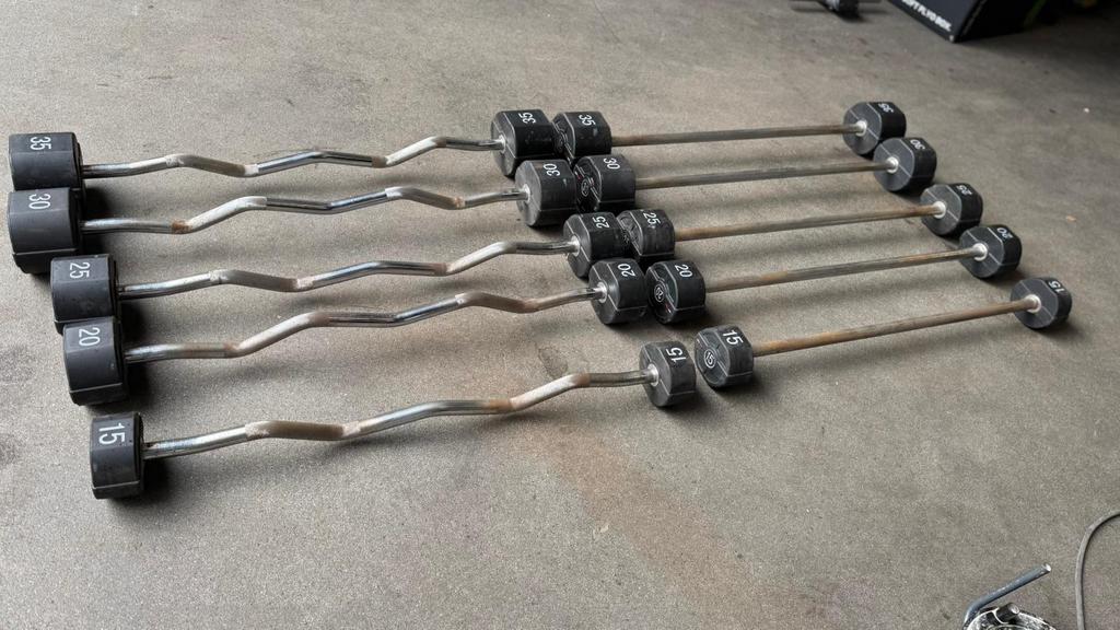 Lifemaxx Ez Barbell ,Rechte Barbell 15kg,20kg,25kg,30kg,35kg, Ophalen, Gebruikt, Halterstangen