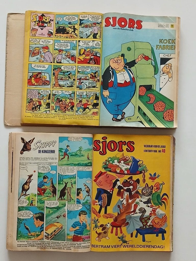 Sjors, Meerdere stripboeken, Ophalen of Verzenden, Gelezen