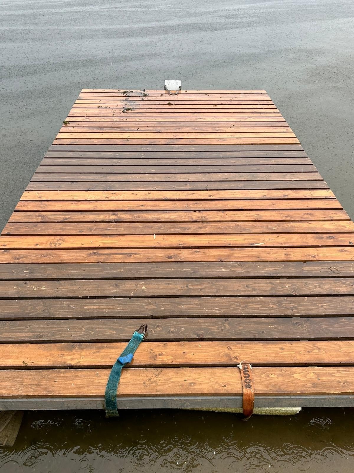 ponton werkvloer  visvlot drijvend terras aanlegsteiger, Ophalen, Gebruikt