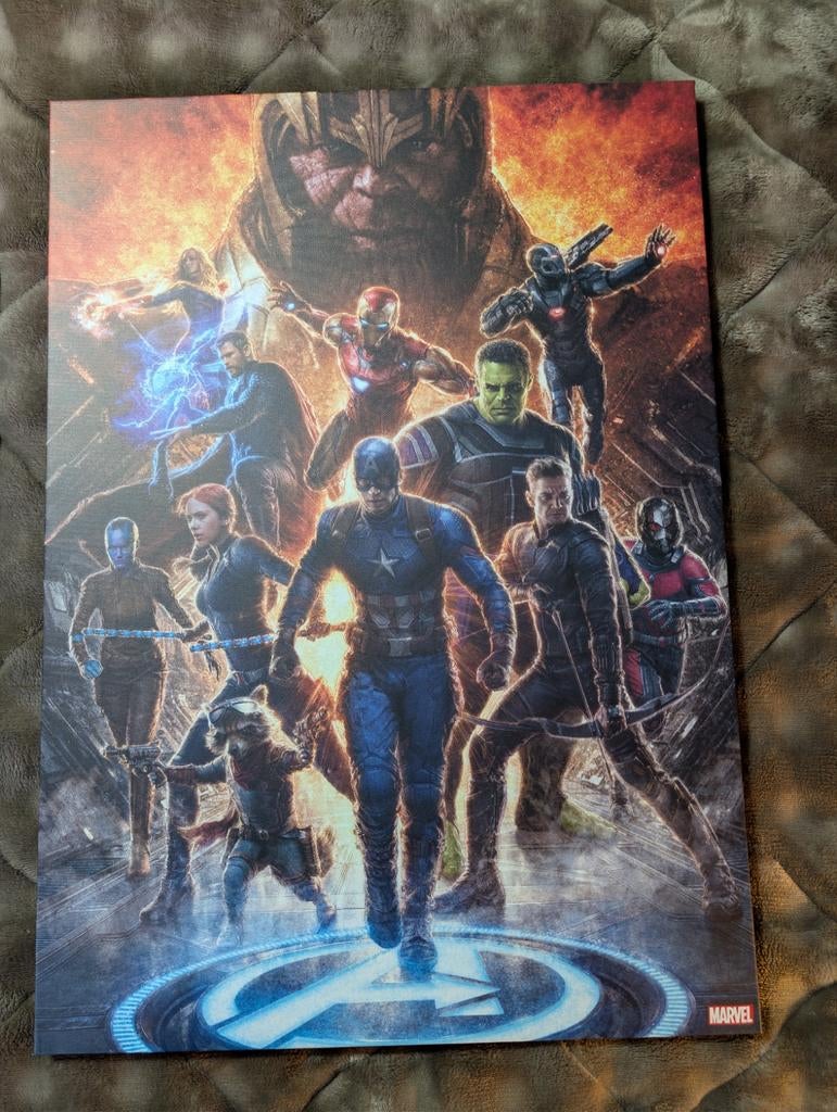 Marvel Avengers Canvas Schilderij - 70x50 cm, Ophalen, Nieuw, 50 tot 75 cm, Schilderij