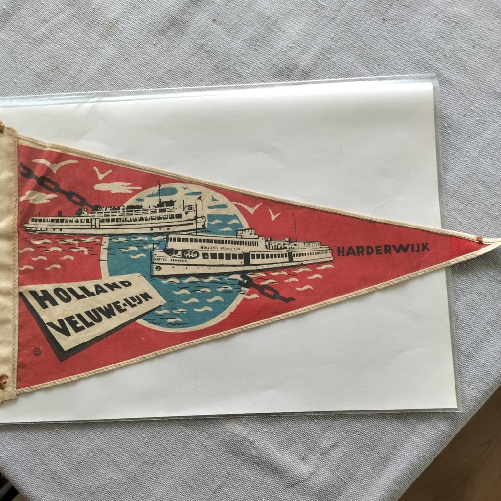Vlaggetje Holland Veluwe Lijn Harderwijk, Ophalen of Verzenden