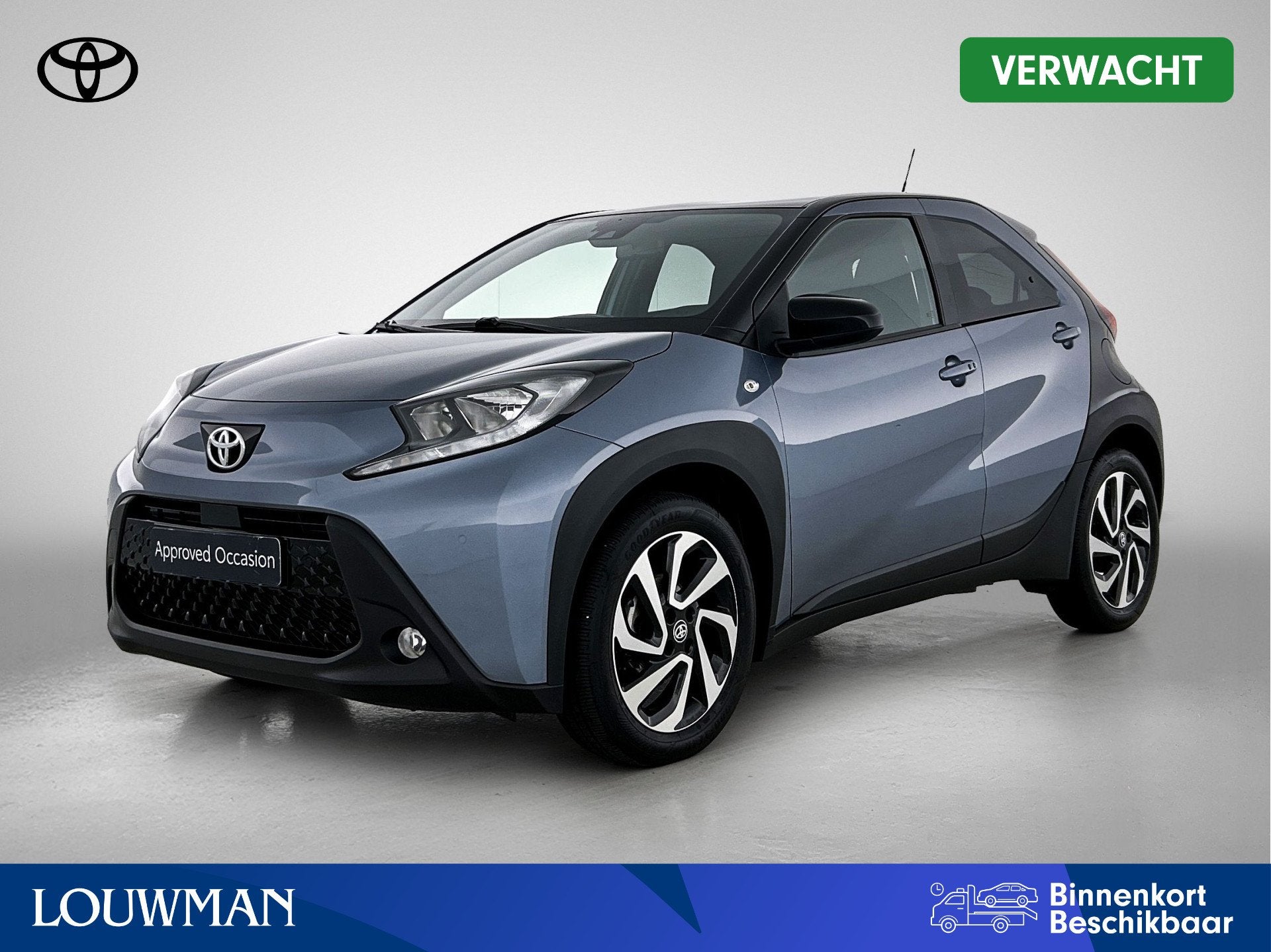 Toyota Aygo X 1.0 VVT-i S-CVT Pulse + | BTW Voertuig | Parke, 12 maanden, Stof, Gebruikt, Zwart