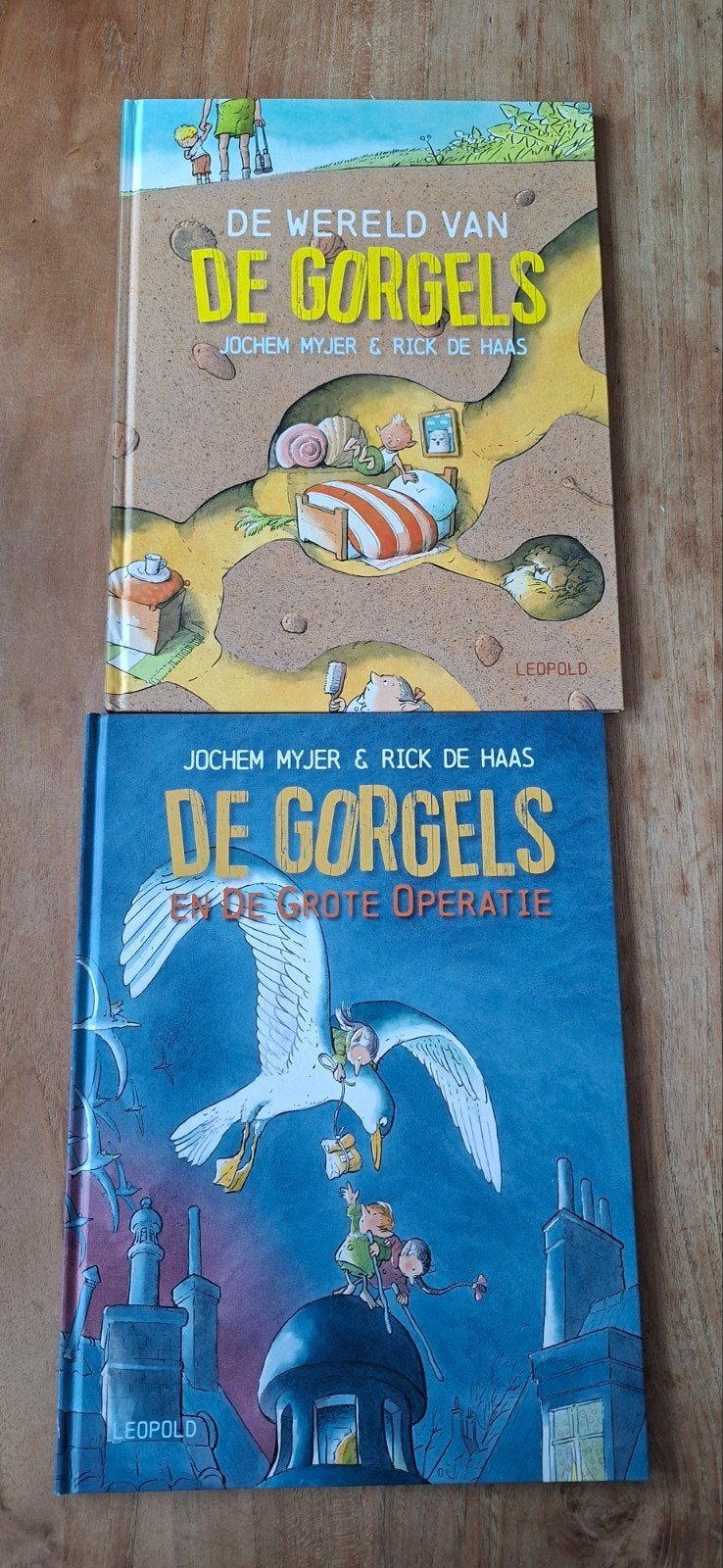 2 bijna nieuwe prentenboeken van De Gorgels (Jochem Myjer), Ophalen of Verzenden, Zo goed als nieuw, Jochem Myjer, Prentenboek