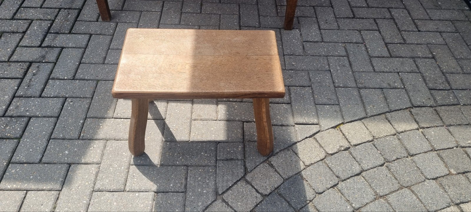 Eiken krukje, Ophalen, Hout