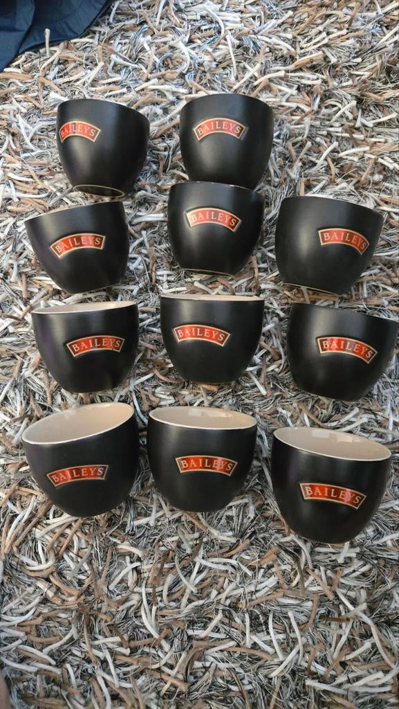 Baileys mokken zonder oortjes 11 stuks, zgn, Ophalen of Verzenden, Zo goed als nieuw