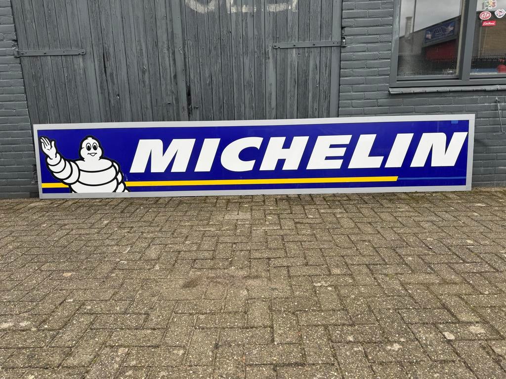 Vintage Michelin Reclamebord / Lichtbak XXL, Verzamelen, Merken en Reclamevoorwerpen, Ophalen, Gebruikt, ., Lichtbak of (neon) lamp