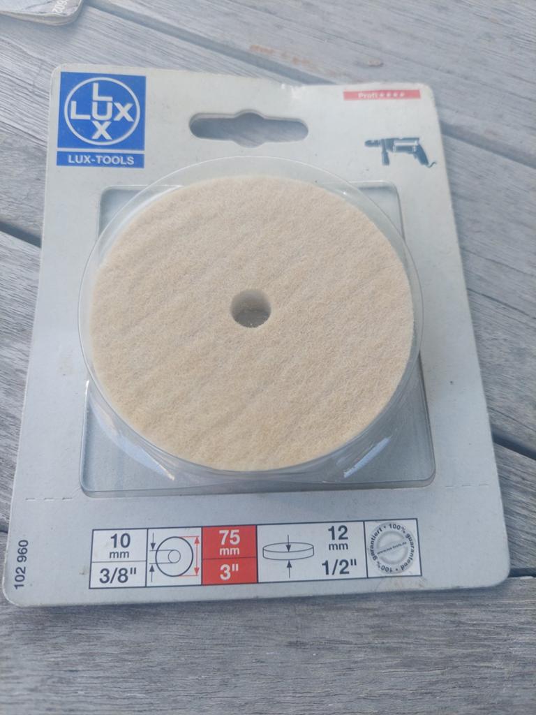 LUX-TOOLS Polijstschijf 75mm - Nieuw in verpakking, Ophalen of Verzenden