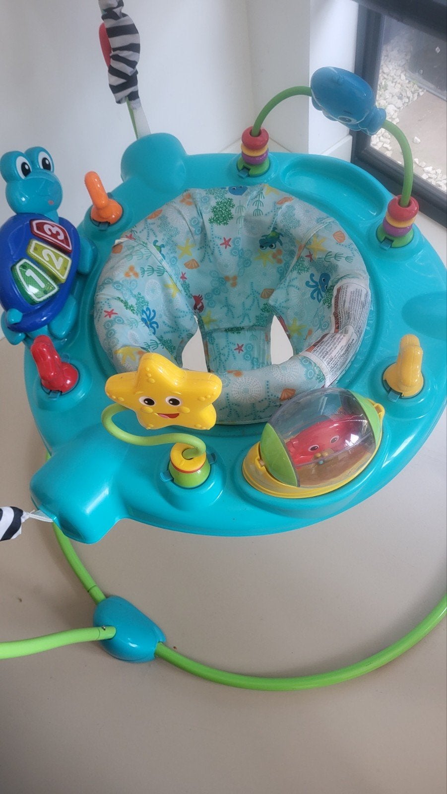 Bright Starts Jumperoo met geluid en speeltjes, Kinderen en Baby's, Ophalen, Zo goed als nieuw, Overige typen, Met geluid