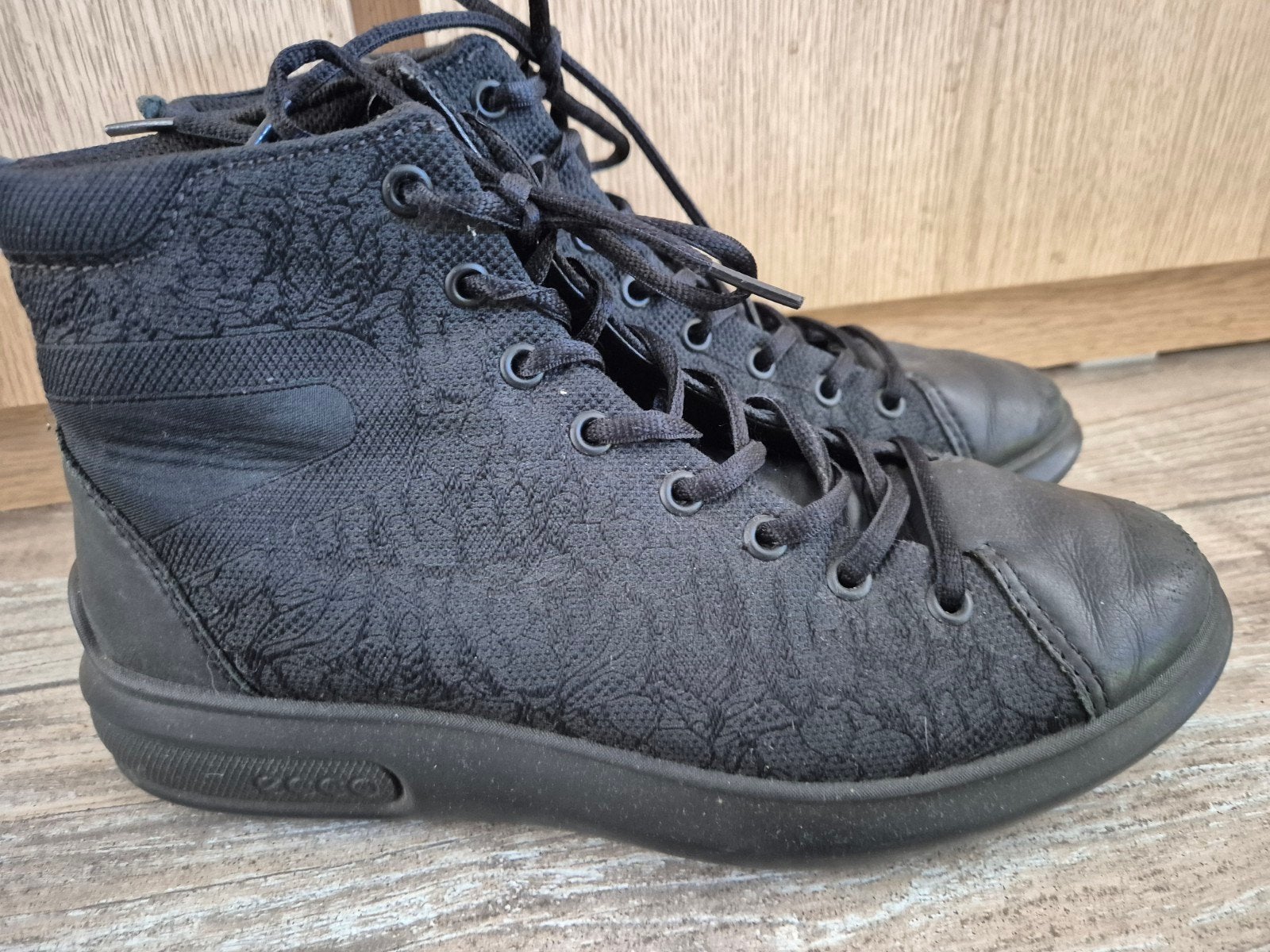 hoge sneakers ecco, Kleding | Dames, Schoenen, Ecco, Zwart, Ophalen of Verzenden, Sneakers of Gympen