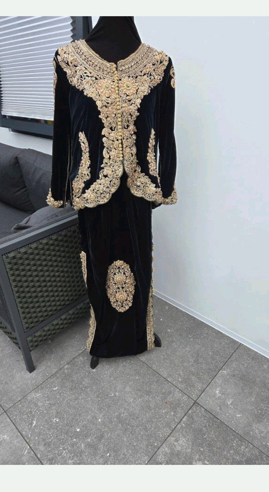 Unieke Traditionele Algerijnse Bruidspak: Karakou ( Kaftan ), Ophalen of Verzenden