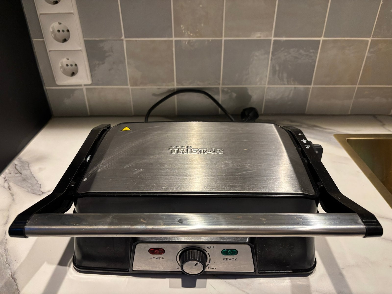 Tristar Contactgrill - Model PD-8707, Witgoed en Apparatuur, Ophalen of Verzenden, Gebruikt