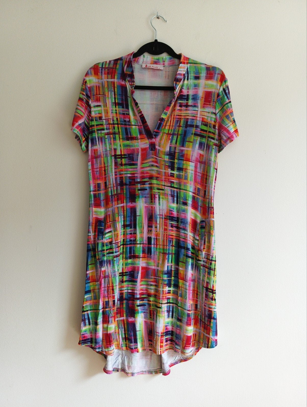 Stella Moretti abstracte print tuniekjurk – Maat M, Kleding | Dames, Jurken, Maat 38/40 (M), Overige kleuren, Verzenden, Stella Moretti