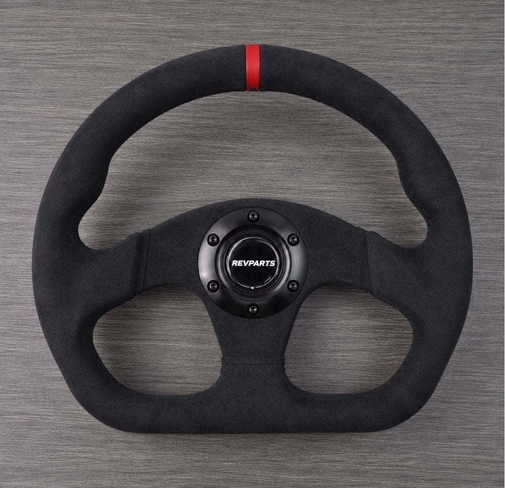 Alcantara race sportstuur agressief vlak universeel stuur, Ophalen of Verzenden, RevParts, Info@revparts.nl, .