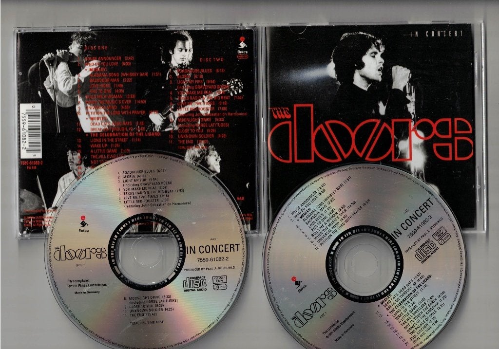 THE DOORS 2CD In Concert (Absolutely Live + extra's), Ophalen of Verzenden, Zo goed als nieuw, Poprock