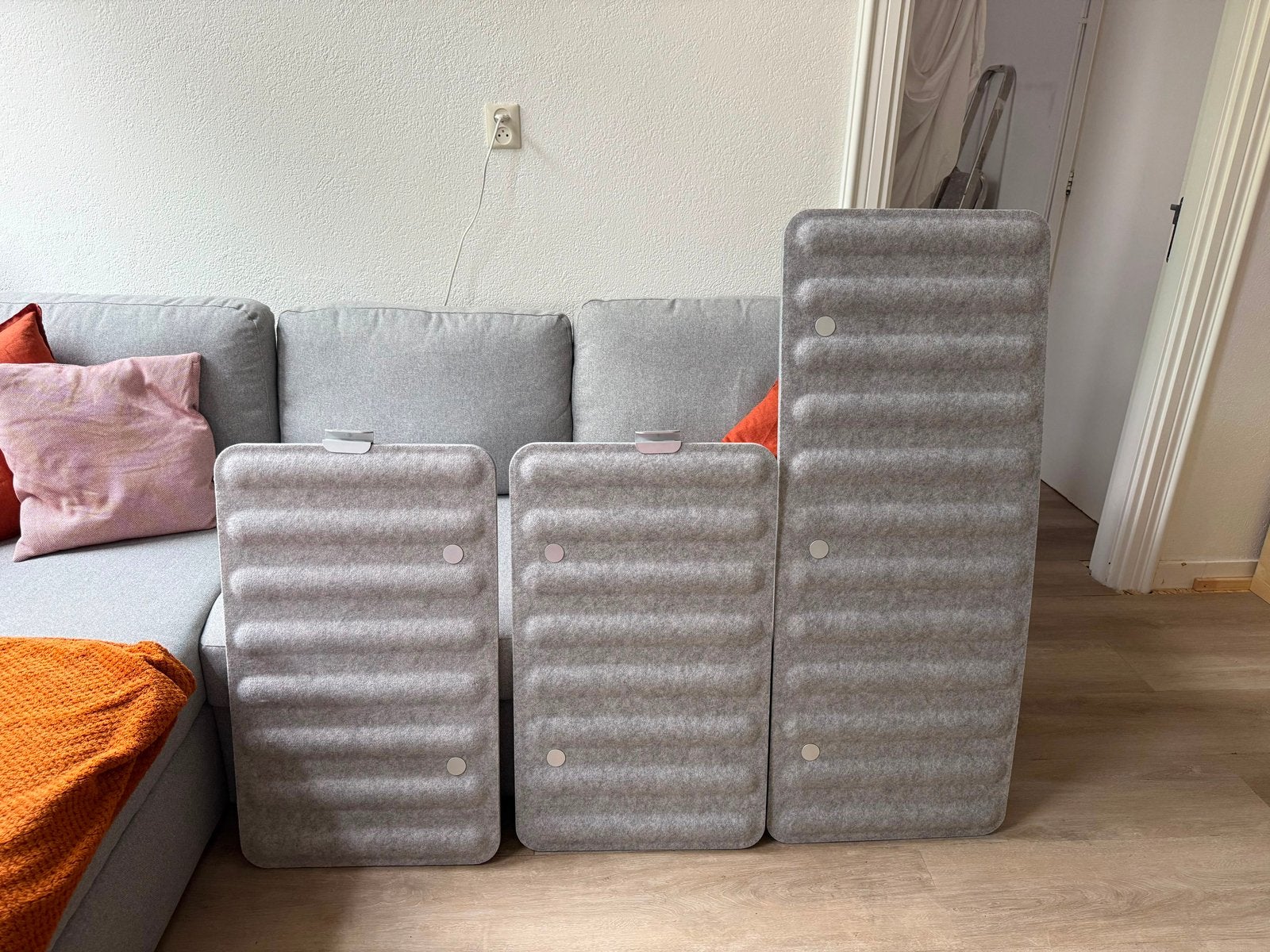 IKEA Eilif bureauschermen 3x, Ophalen, Zo goed als nieuw, Grijs