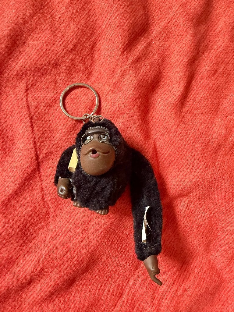 Sleutelhanger Kipling aapje met boek, Verzamelen, Ophalen of Verzenden, Gebruikt, Knuffel of Figuurtje