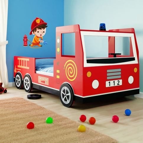 Brandweerbed autobed brandweerauto brandweer GRATIS BEZORGD!, Kinderen en Baby's, 85 tot 100 cm, Verzenden, Nieuw, Nvt