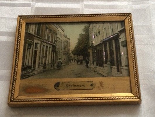 Gorinchem-Gorkum-Eind Langendijk in foto lijstje 1910, Gebruikt, Verzenden, Foto, Voor 1940