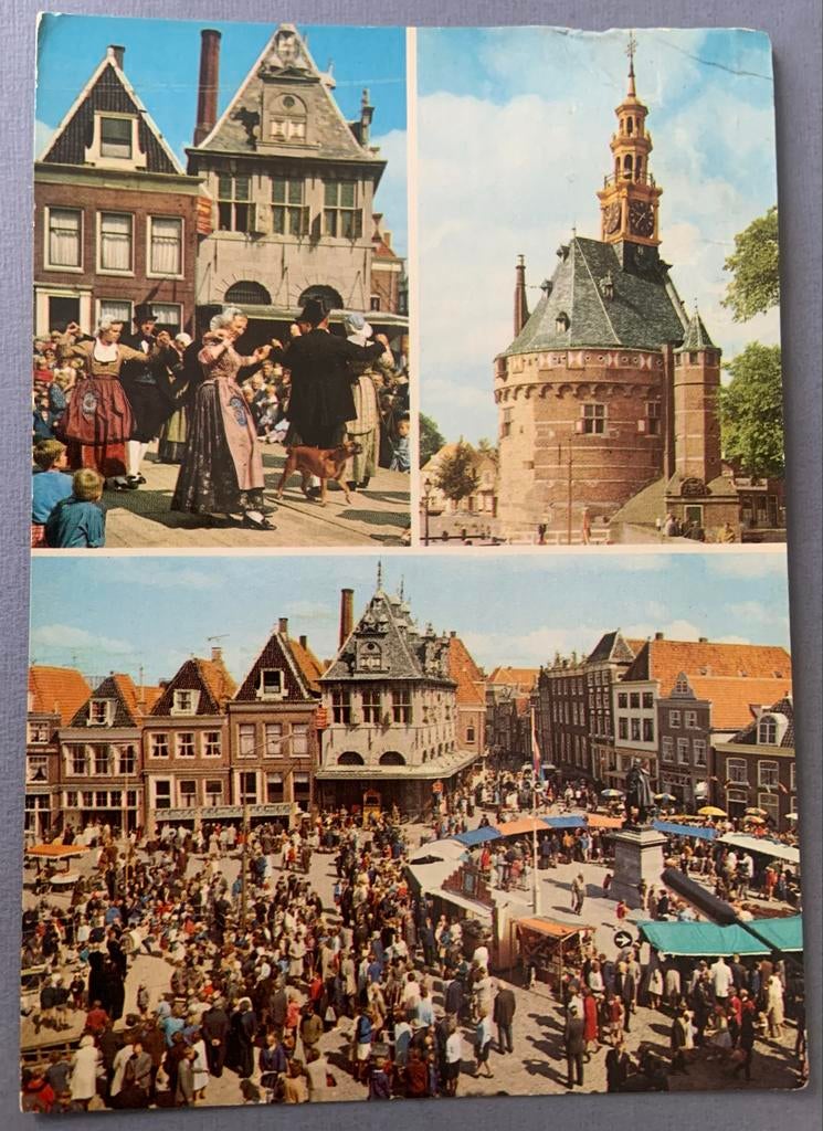Oudhollandse markt Hoorn - Westfriese dansgroep, Verzenden, 1960 tot 1980, Gelopen, Noord-Holland