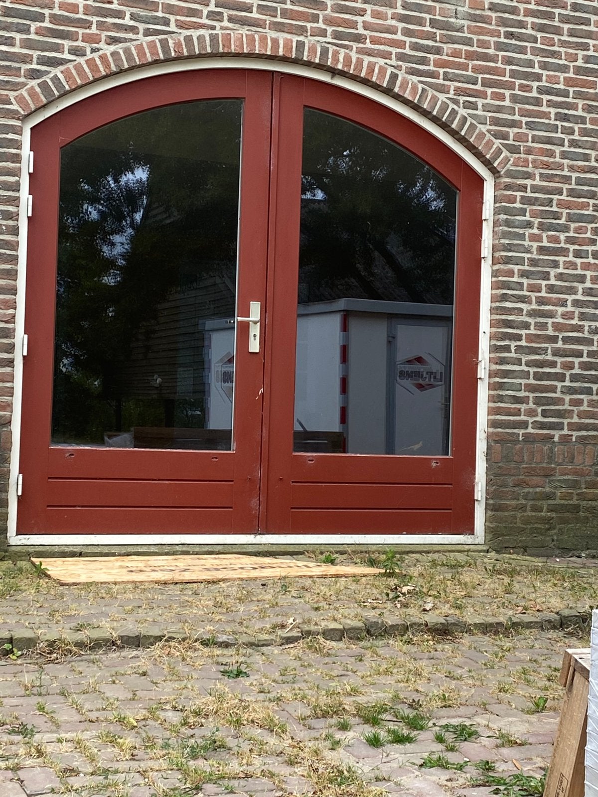 Toogdeuren, Doe-het-zelf en Verbouw, Gebruikt, Overige typen, 150 tot 225 cm, Hout