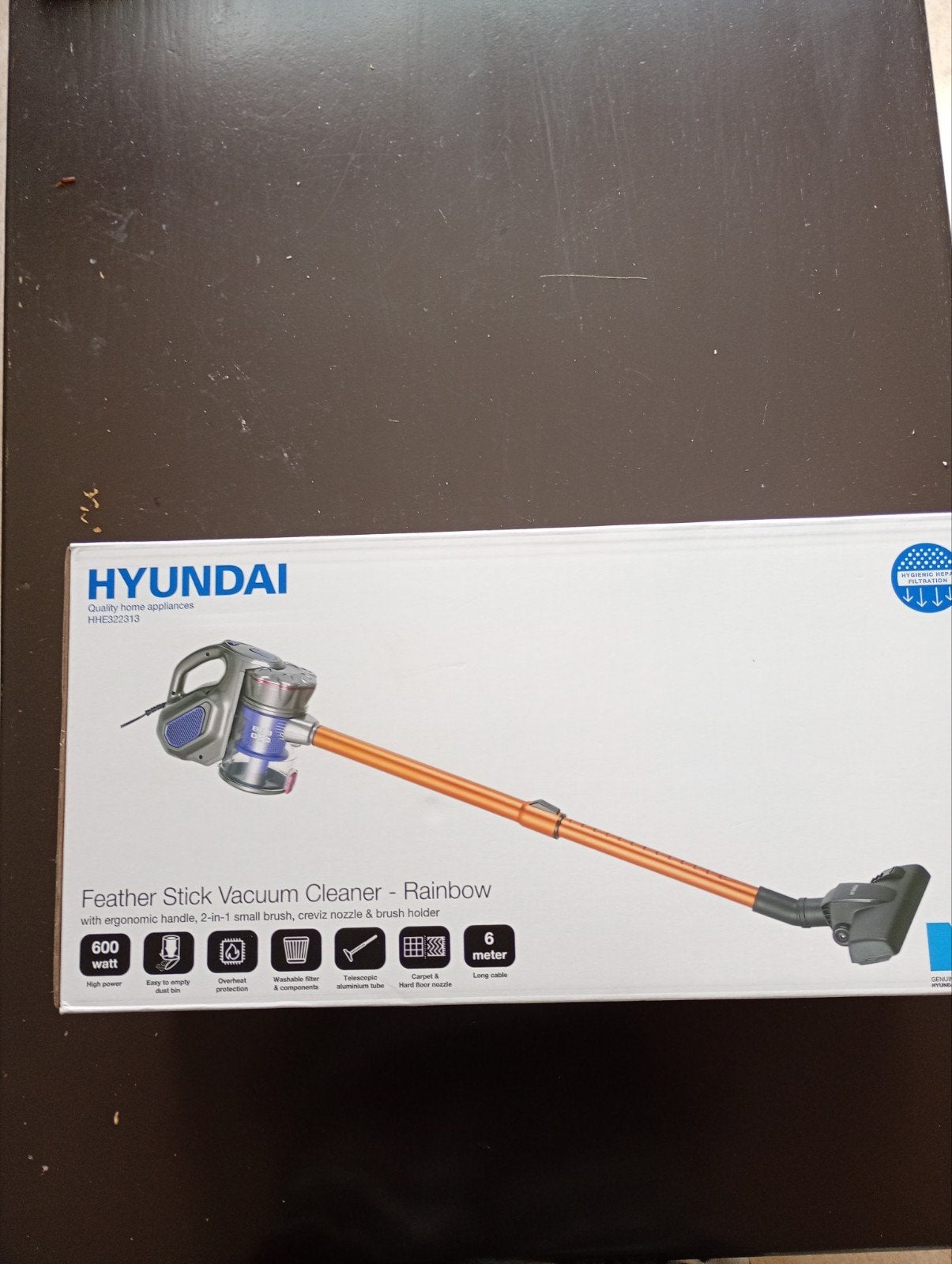 Nieuwe Hyundai Steelstofzuiger - 600W, Snoer, Zakloos, Witgoed en Apparatuur, Draadloos, Nieuw, Ophalen of Verzenden, Minder dan 1200 watt
