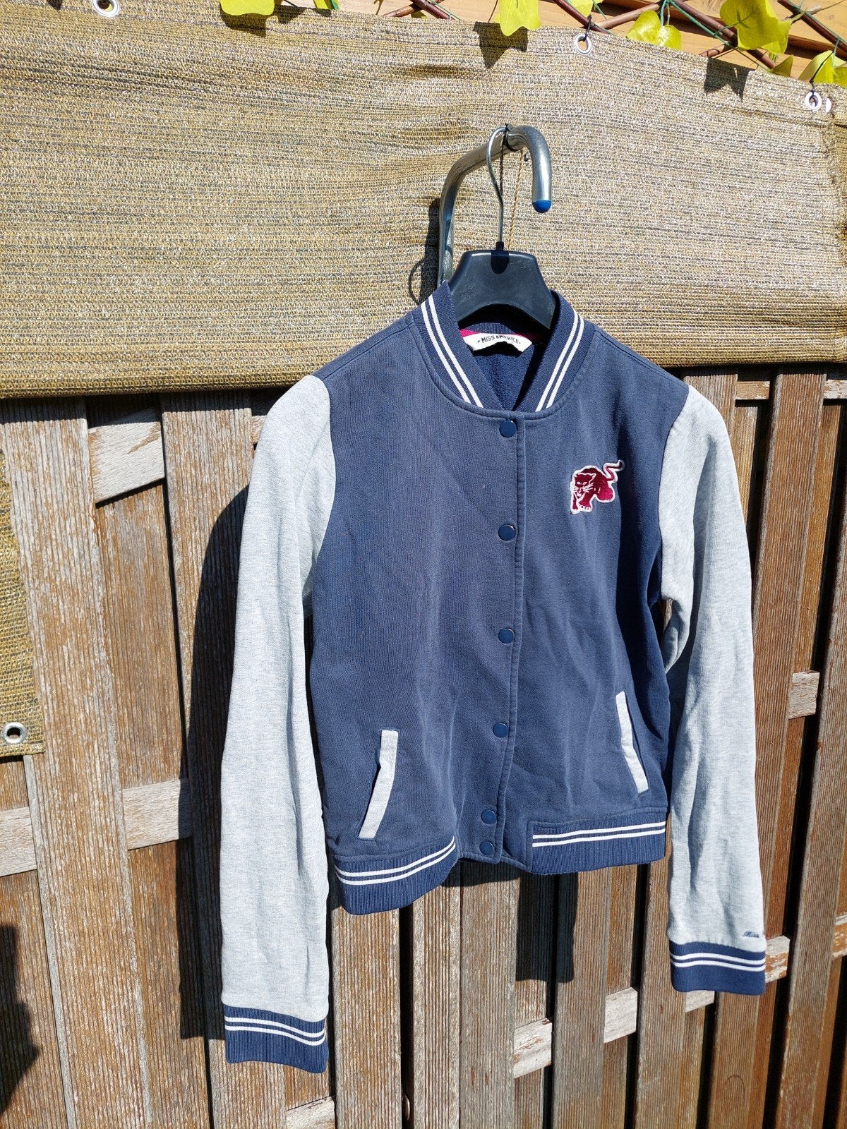 Miss America Collegejack - Victory - Maat M, Kleding | Dames, Miss America, Ophalen of Verzenden, Gedragen, Blauw