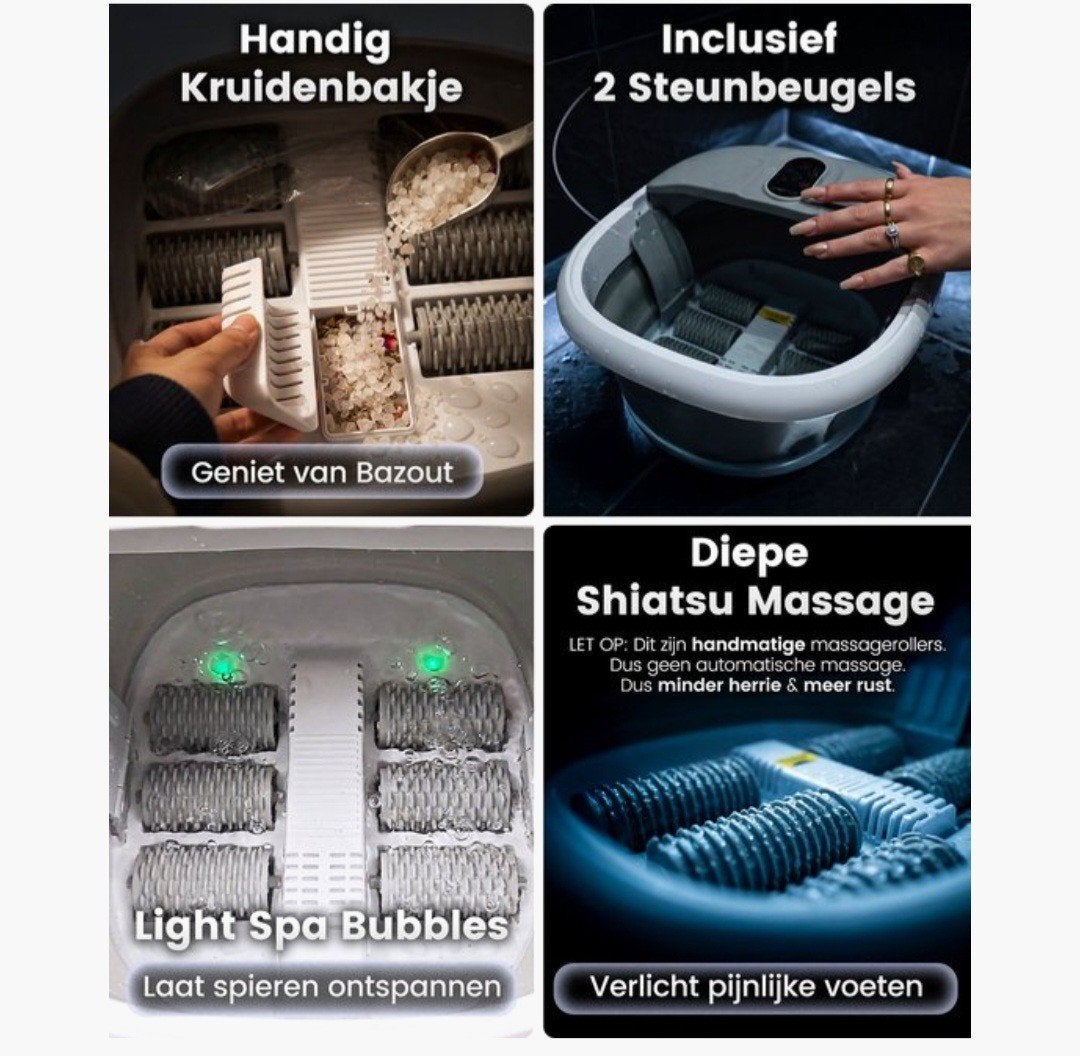 PROTRUE Opvouwbaar Voetenbad met Massage en Verwarming, Ophalen, Nieuw, Hand- en Voetverzorging