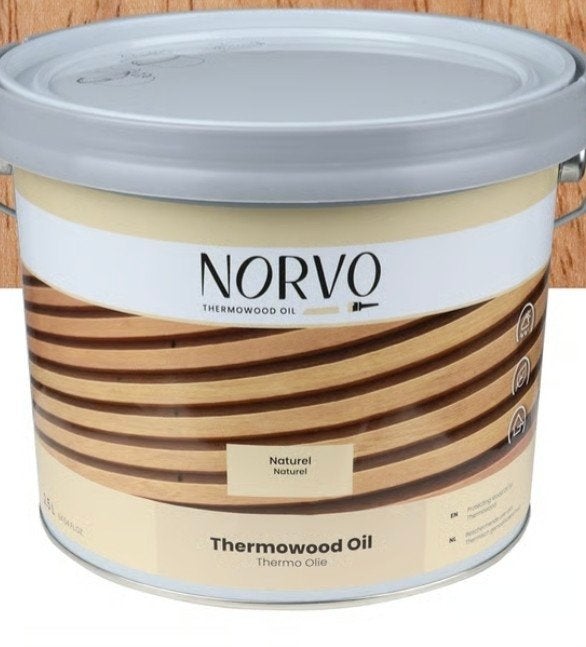 NORVO Thermowood Oil Naturel - Beschermt/verkomt vergrijzing, Minder dan 5 liter, Ophalen, Nieuw, Beits