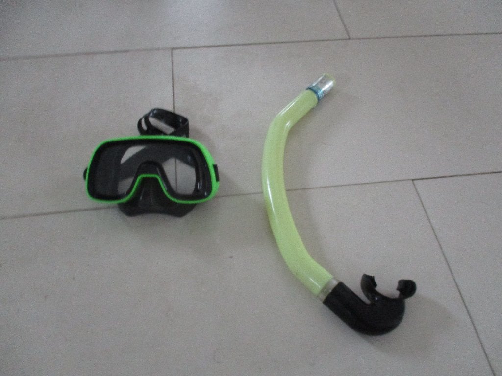 snorkelset, Ophalen, Gebruikt, Snorkelset