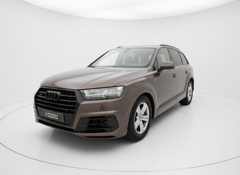 Audi Q7 3.0 TDI Q PRO LINE+ 7P. BOSE, TREKHAAK, ACC, Auto's, Audi, Automaat, Gebruikt, Euro 6, 7 stoelen