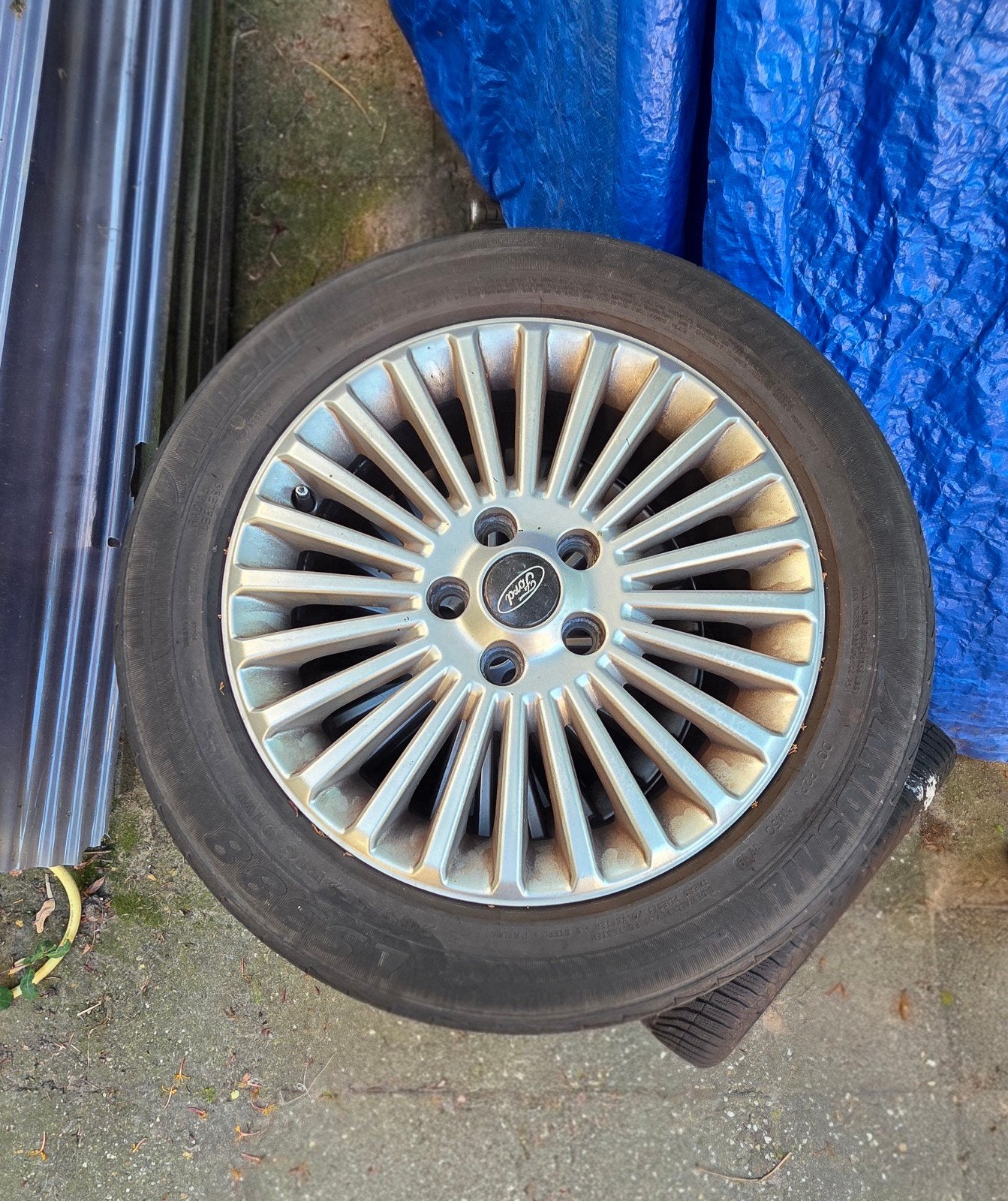4 zomerbanden met velgen - 2 goed, 2 redelijk profiel, Ophalen, Gebruikt, 16 inch, Banden en Velgen