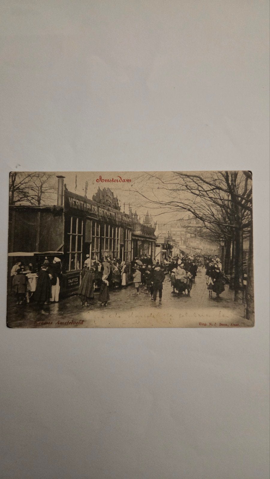 ansichtkaart Kermis Amsterdam., Verzenden, Voor 1920, Noord-Holland