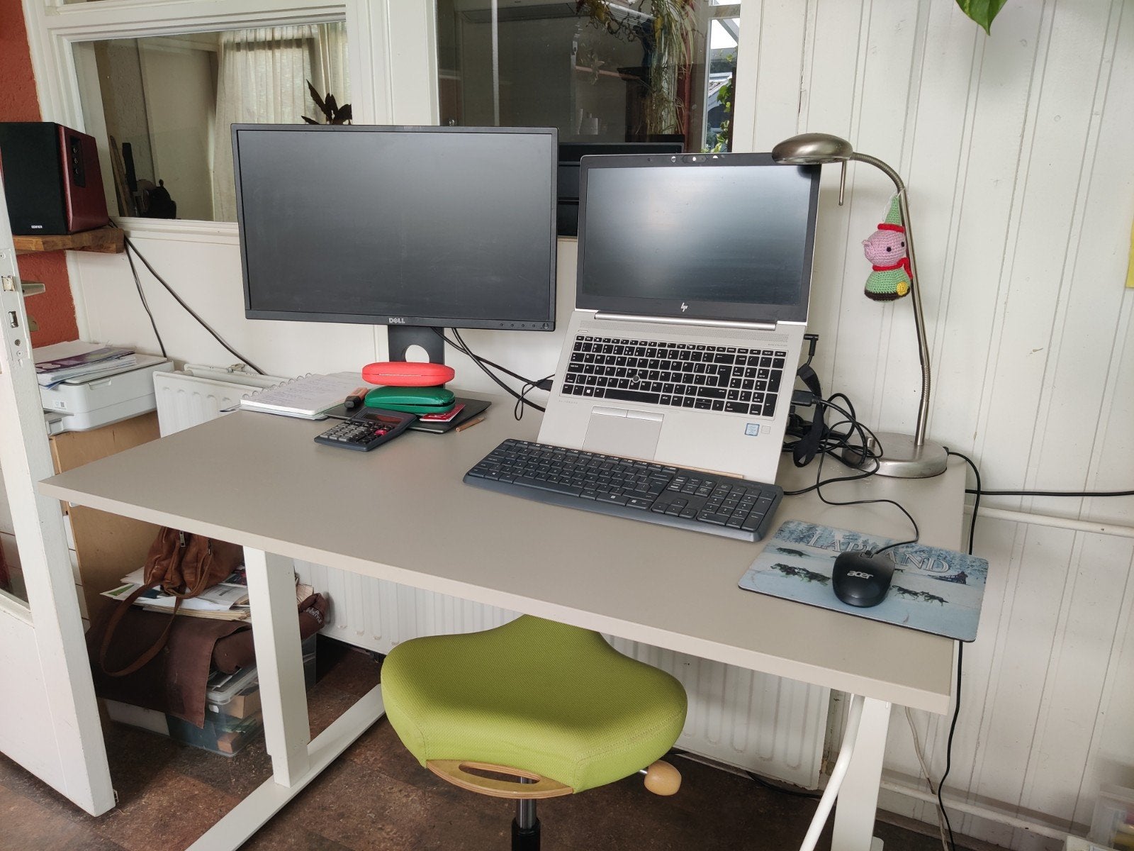 Modern Ikea zit-sta bureau - Ergonomisch en Verstelbaar, Ophalen, Zit-sta bureau, 120 cm, Metaal