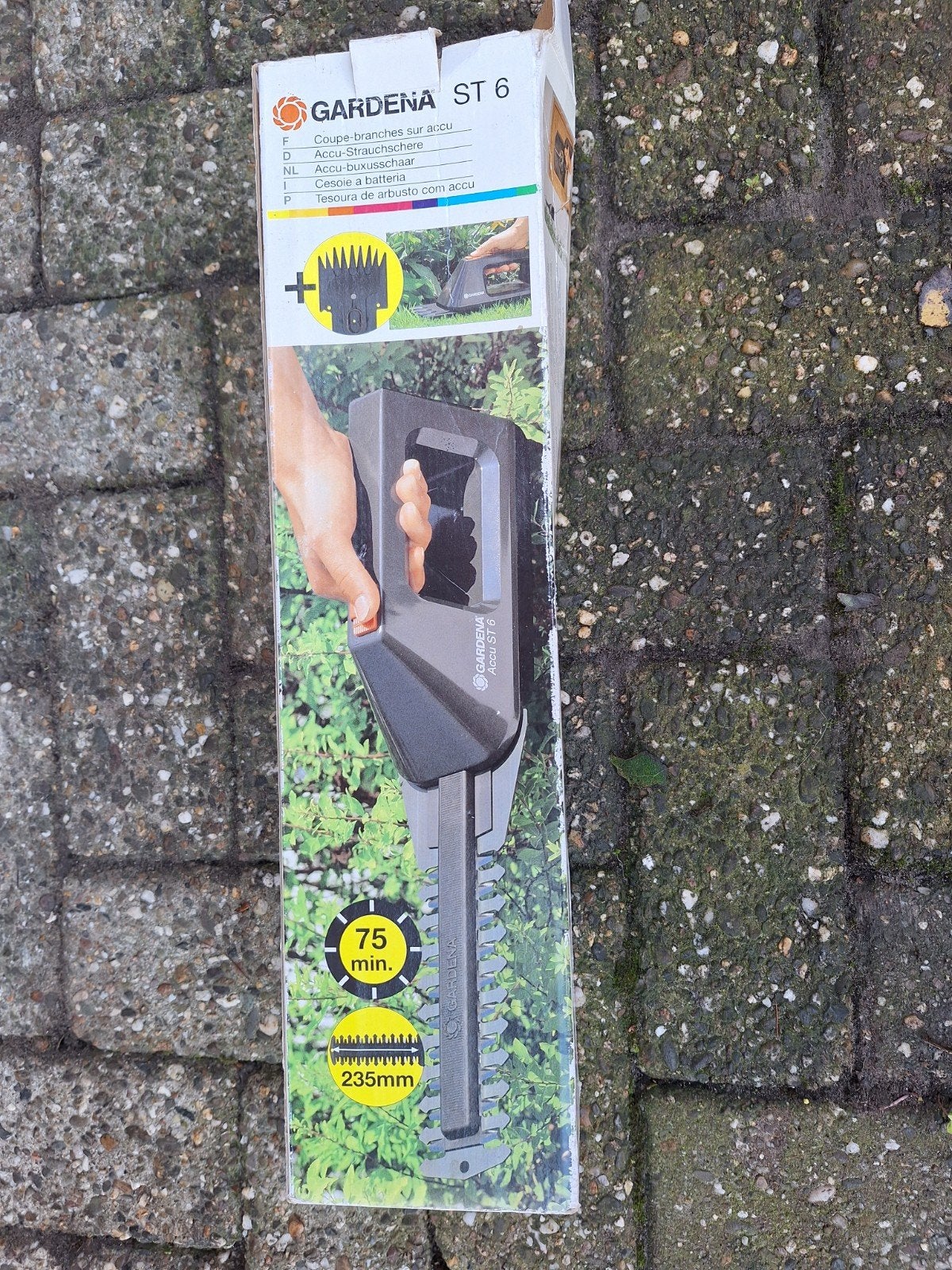 Gardena ST 6 Accu Buxusschaar - Zo goed als nieuw, Tuin en Terras, Ophalen, Zo goed als nieuw, Accu, Gardena