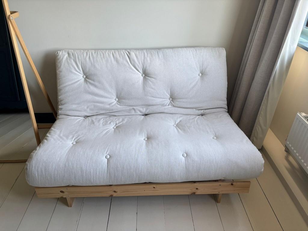 Karup Design Roots Slaapbank, Ophalen, Beige, Tweepersoons, 140 cm