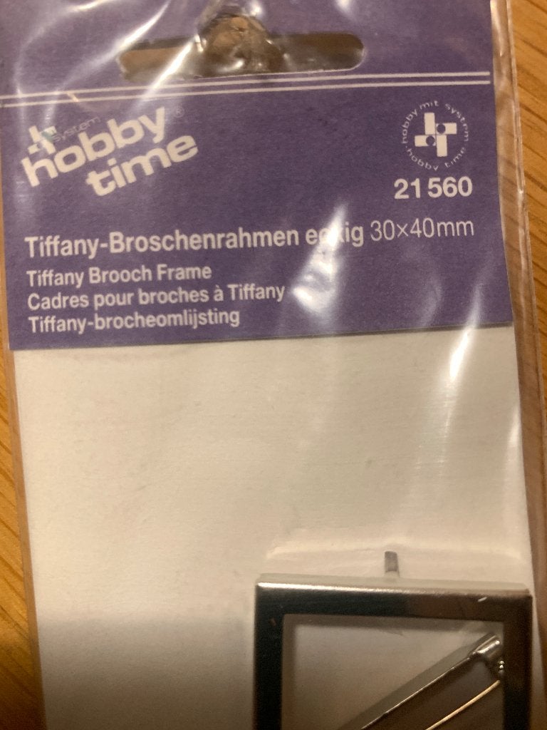 Hobby Time Tiffany Broche Frames brocheomlijsting sieraden, Ophalen of Verzenden, Overige materialen, Broche