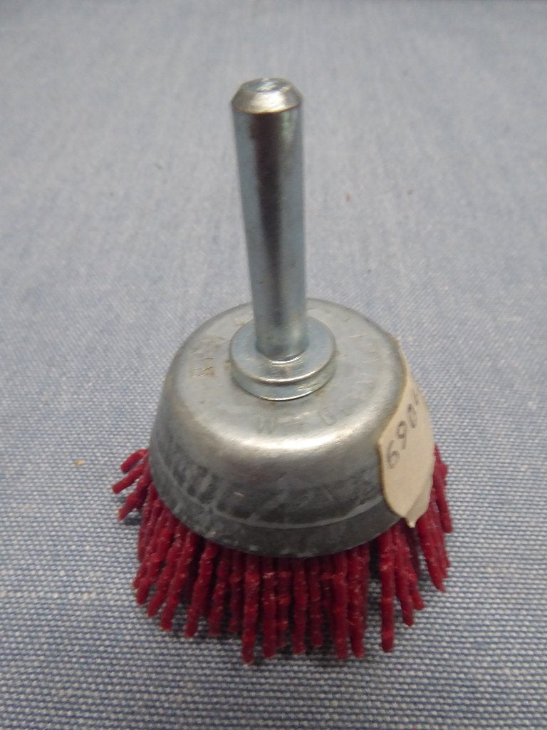 Nylon kom borstel, 75 mm, schuurborstel met 6 mm opname, Ophalen of Verzenden, Nieuw