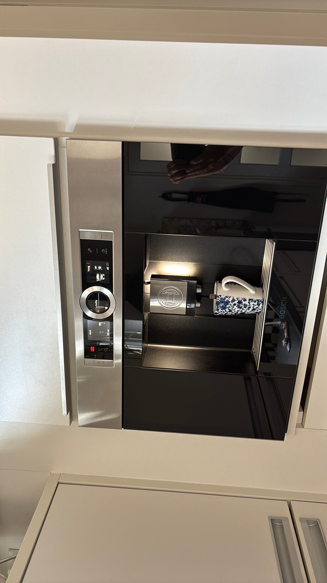 Inbouw Koffiezetapp bosch, Witgoed en Apparatuur, Koffiezetapparaten, Ophalen, Zo goed als nieuw, Koffiemachine