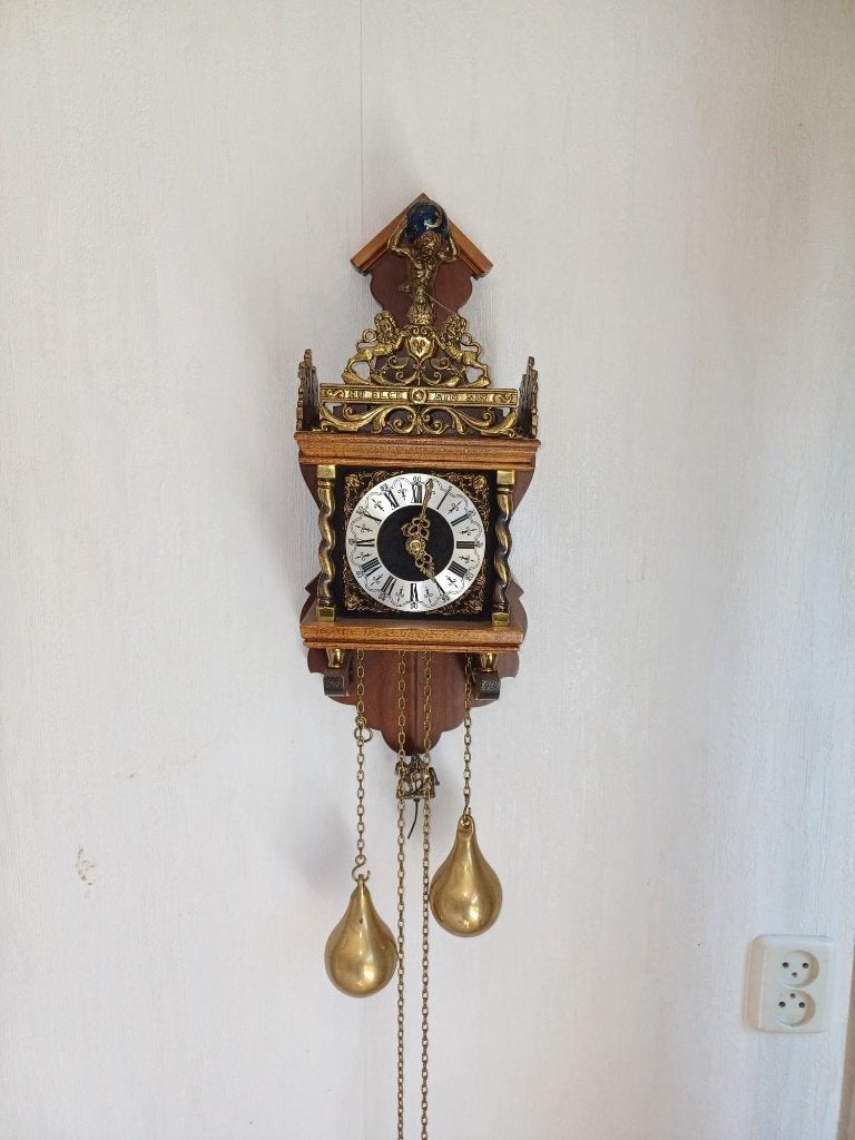 Antieke zaanse wandklok, Antiek en Kunst, Antiek | Klokken, Ophalen
