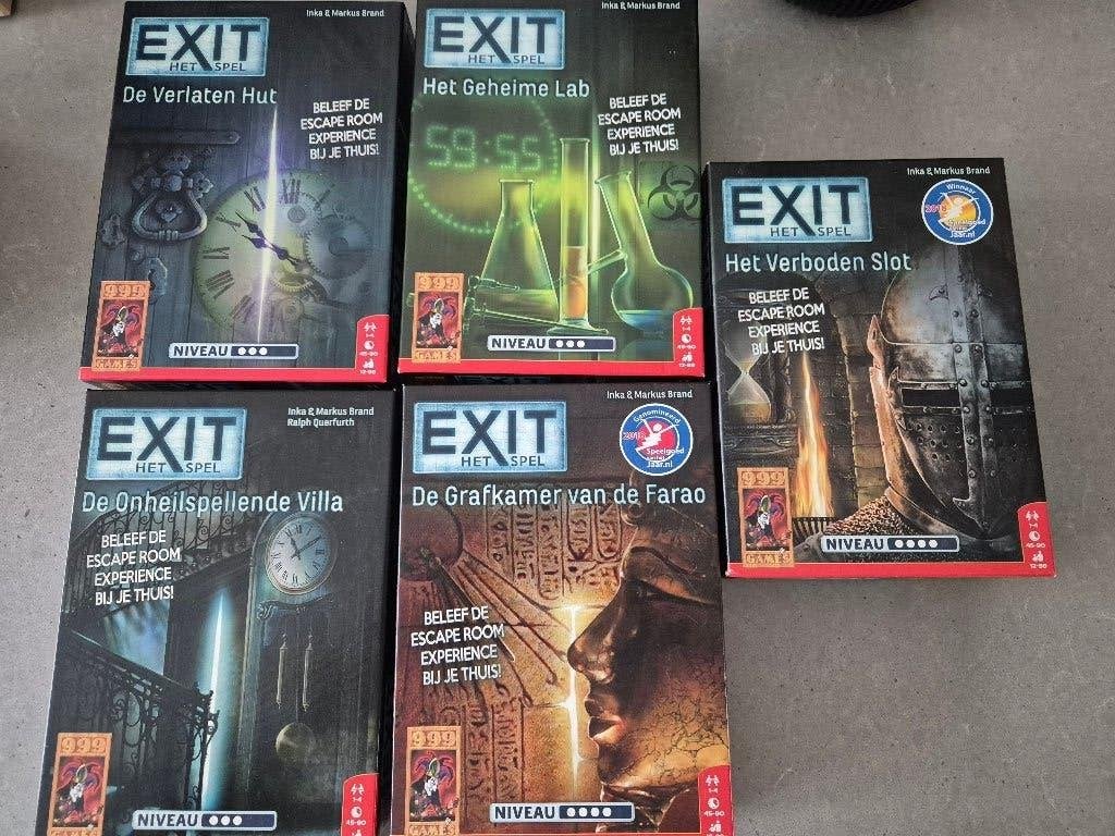 5 Exit escape rooms, Een of twee spelers, Ophalen of Verzenden, Zo goed als nieuw, 999games