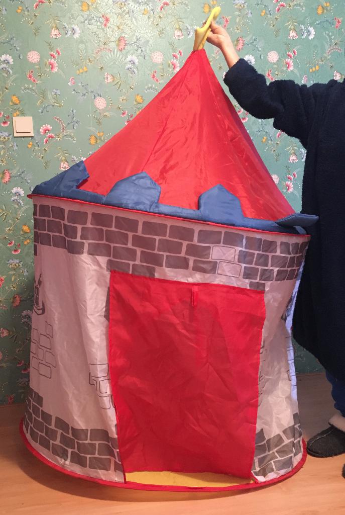 kasteel tent, Ophalen, Gebruikt