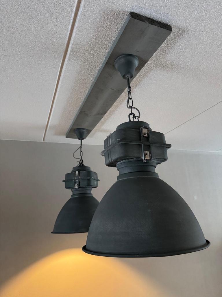 Industriële hanglamp 48 cm, Huis en Inrichting, Lampen | Hanglampen, Zo goed als nieuw, Minder dan 50 cm, Ophalen of Verzenden