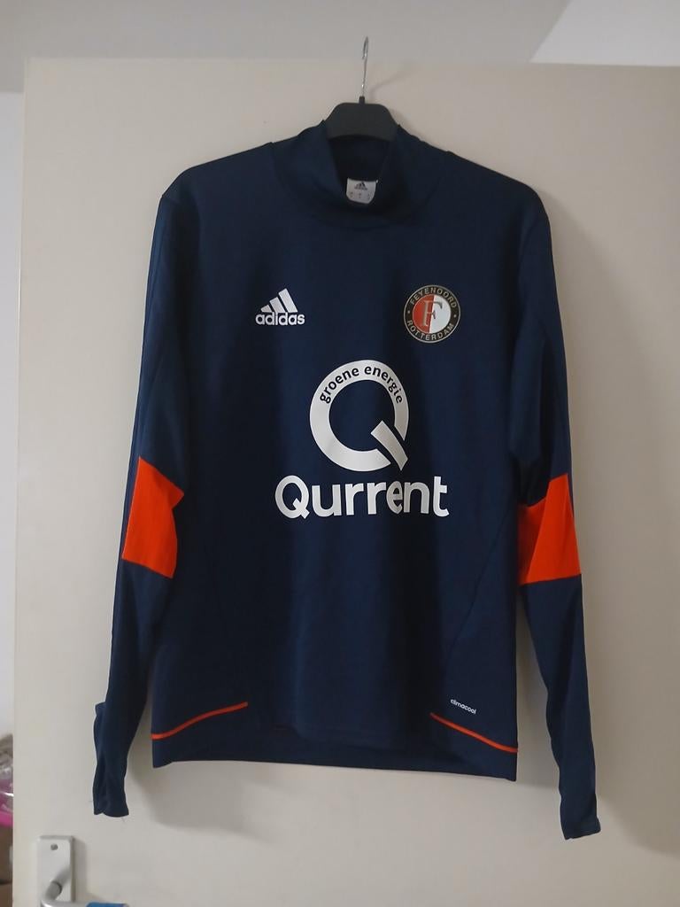 Feyenoord Adidas shirt met mouwgaten - Maat S, Blauw, Ophalen of Verzenden, Zo goed als nieuw, Adidas
