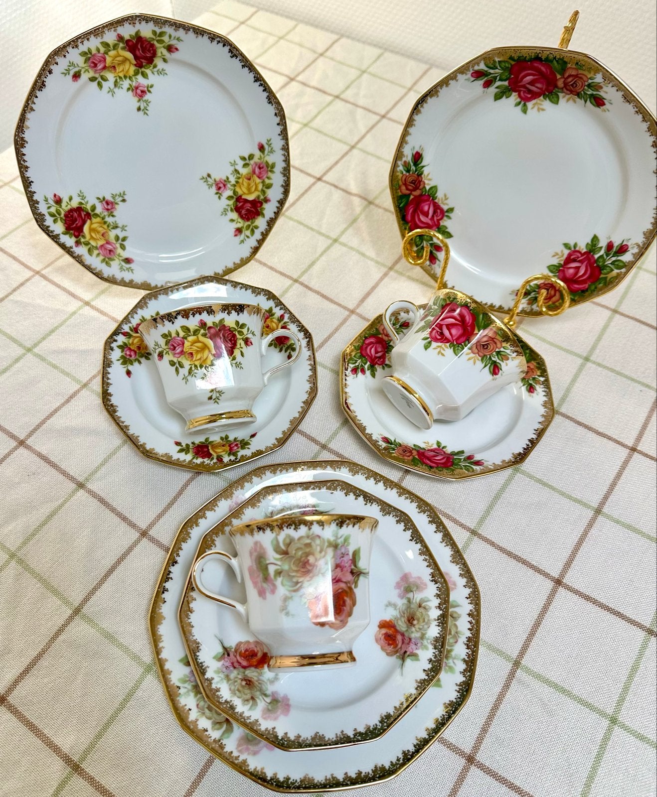 Winterling Marktleuthen Bavaria theeservies met rozen, Ophalen of Verzenden